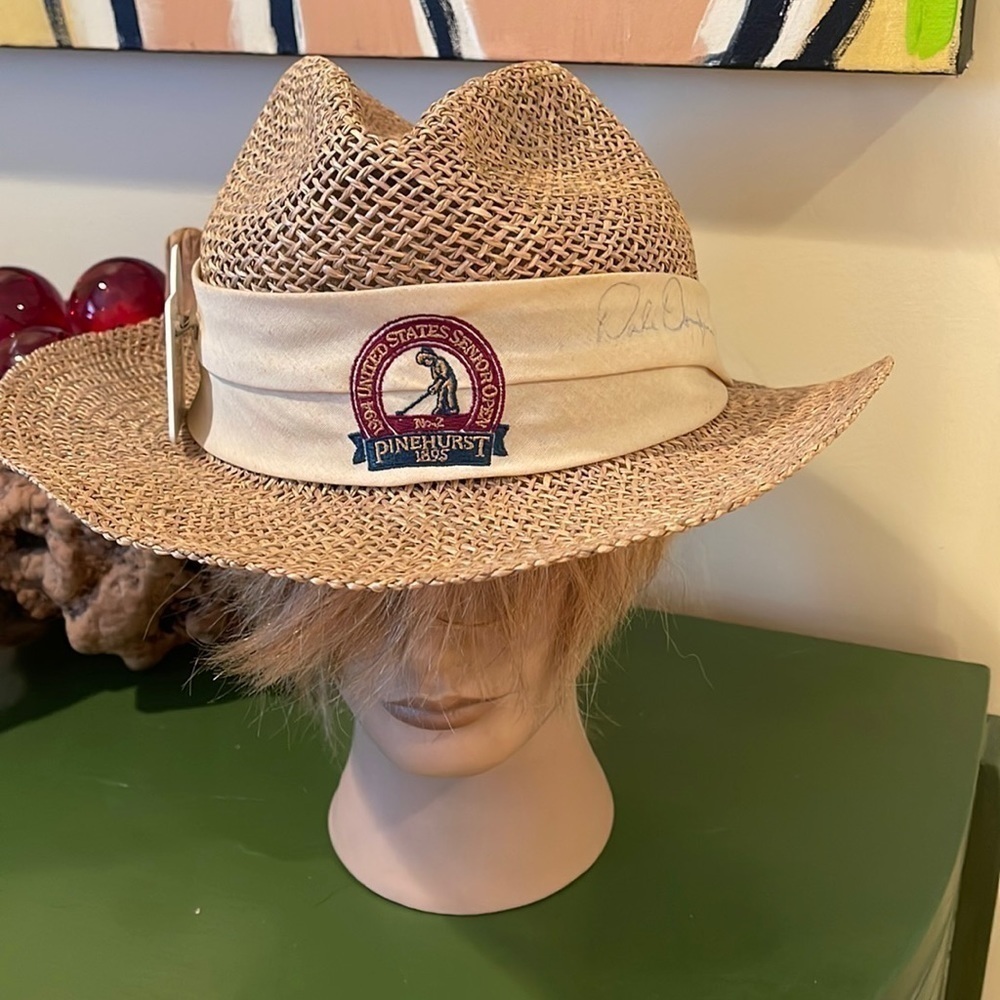 Autograph by Dale Douglass 🔥sale🔥1994 United States Senior open Pinehurst hat.